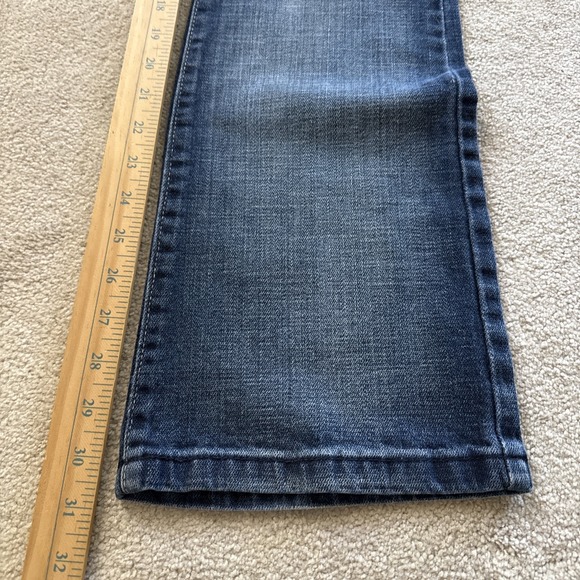 Southpole Jeans Juniors 7 Blue Denim Low Rise Flare Embroidered Back Pocket Y2K - Picture 5 of 10